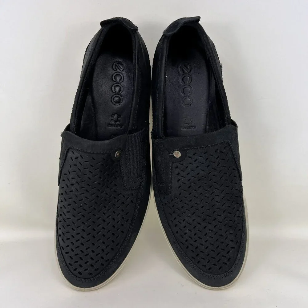 Ecco Collin 2.0 Slip On Perforated Leather Shoe Men’s Size 9 / EUR Size 43 - Picture 7 of 9
